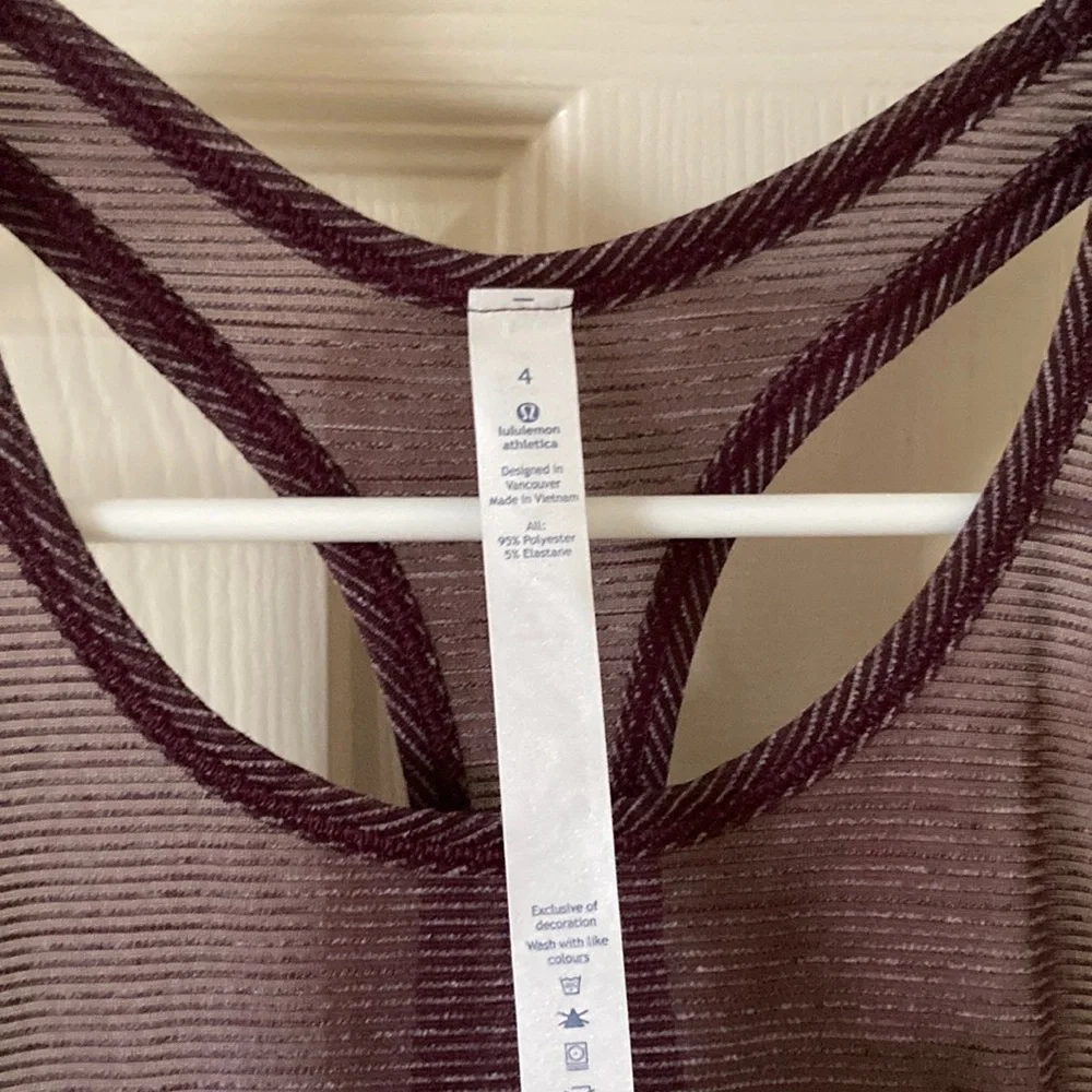 NEW LULULEMON Long Distance Tank Top *Textured Mesh SE Racerback Size 4 NWOT